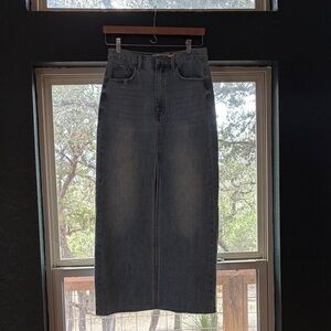 By Together Women's A-Line Denim Skirt in Classic Blue